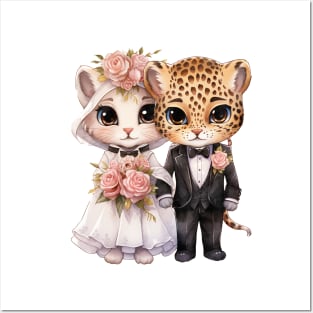 Jaguar Couple Gets Married Posters and Art